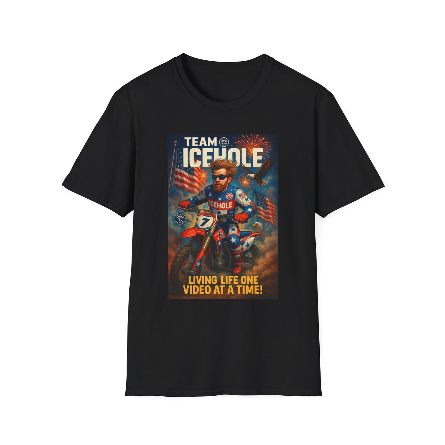 Team Icehole T-Shirt - Living Life One Video at a Time Merica