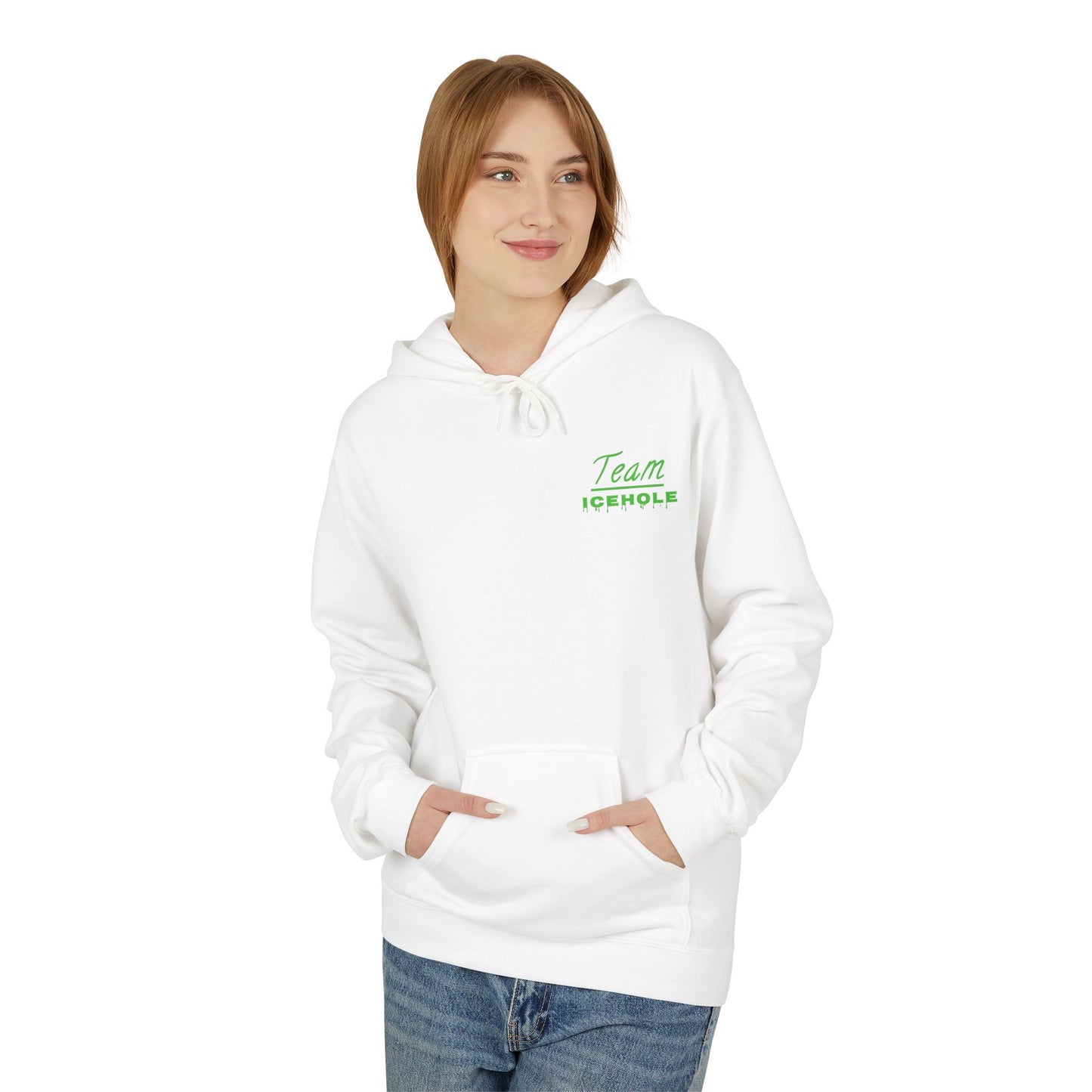 Team Icehole Unisex Fleece Hoodie | Cozy Streetwear, Casual Look, Sportswear, Gift for Him/Her, Winter Essentials
