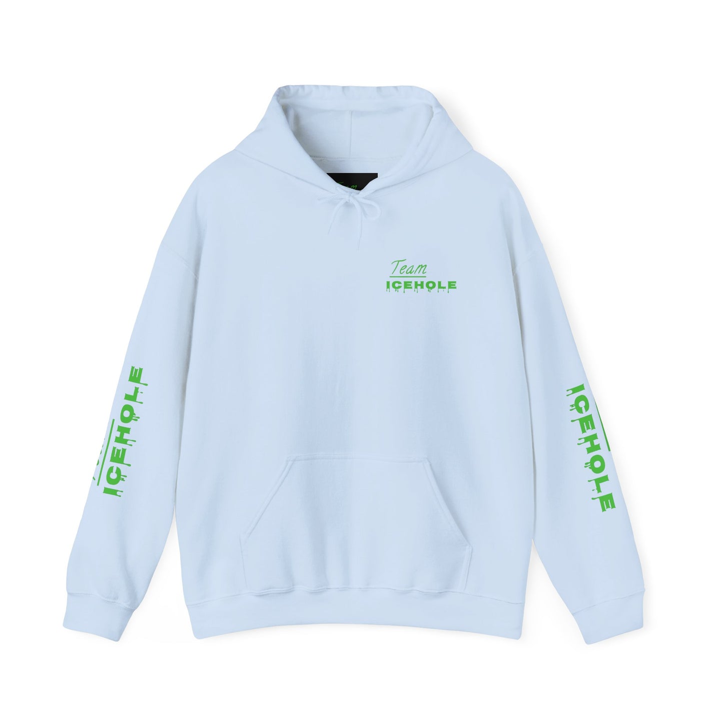 Icehole Hoodie — "Team ICEHOLE" Neon Logo Pullover