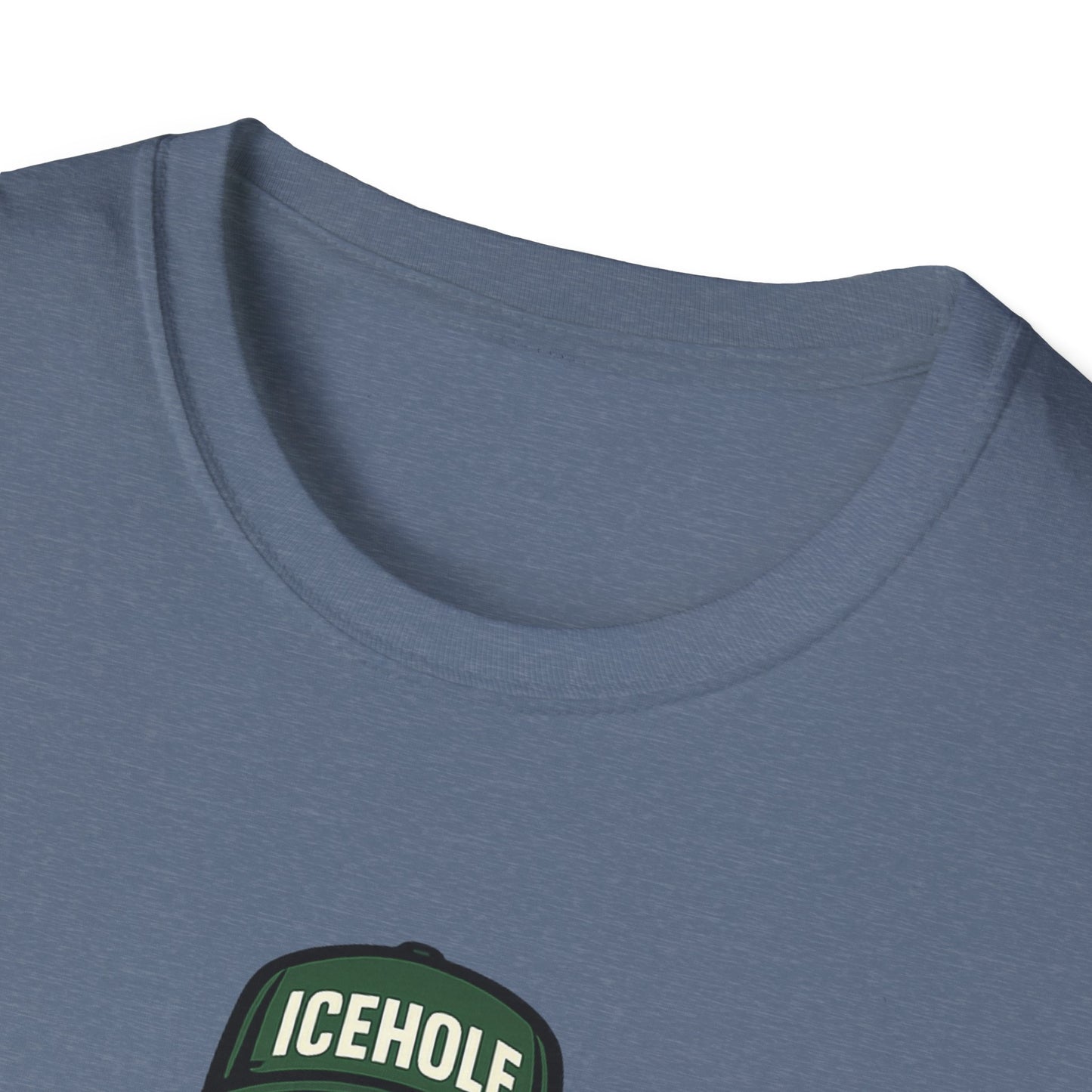Adventure Living On The Edge Team IceHole Big Foot -Unisex Softstyle T-Shirt