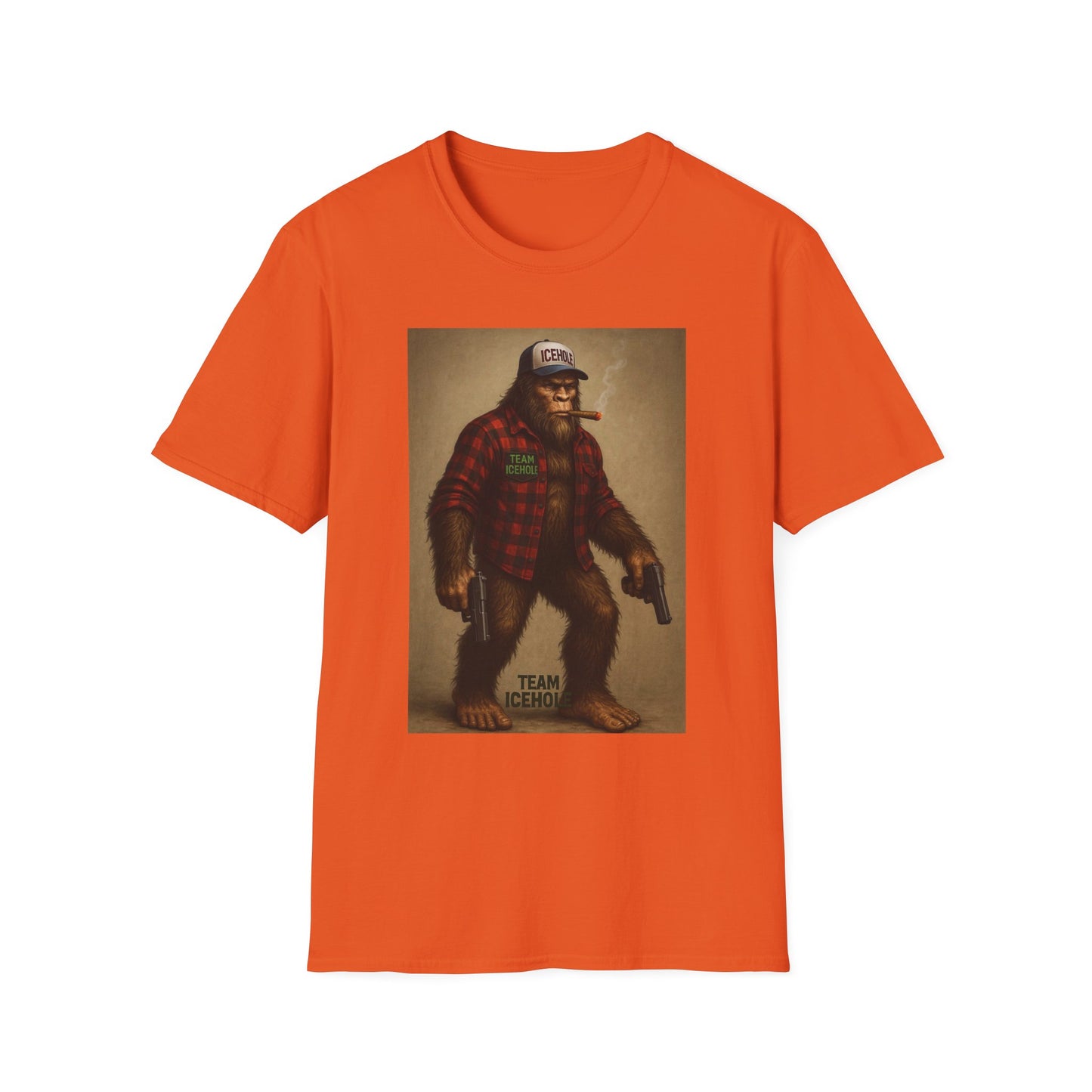 T-Shirt - Team IceHole Mascot Bigfoot