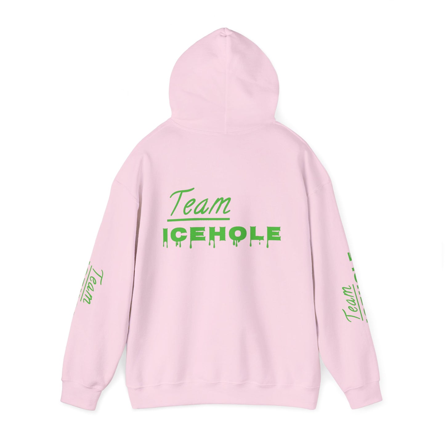 Icehole Hoodie — "Team ICEHOLE" Neon Logo Pullover